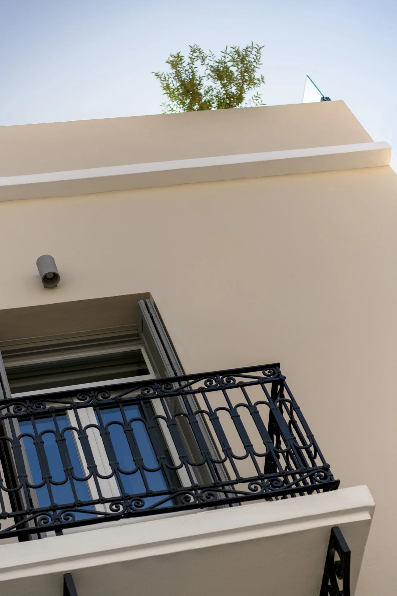 Architectural detail of the house facade